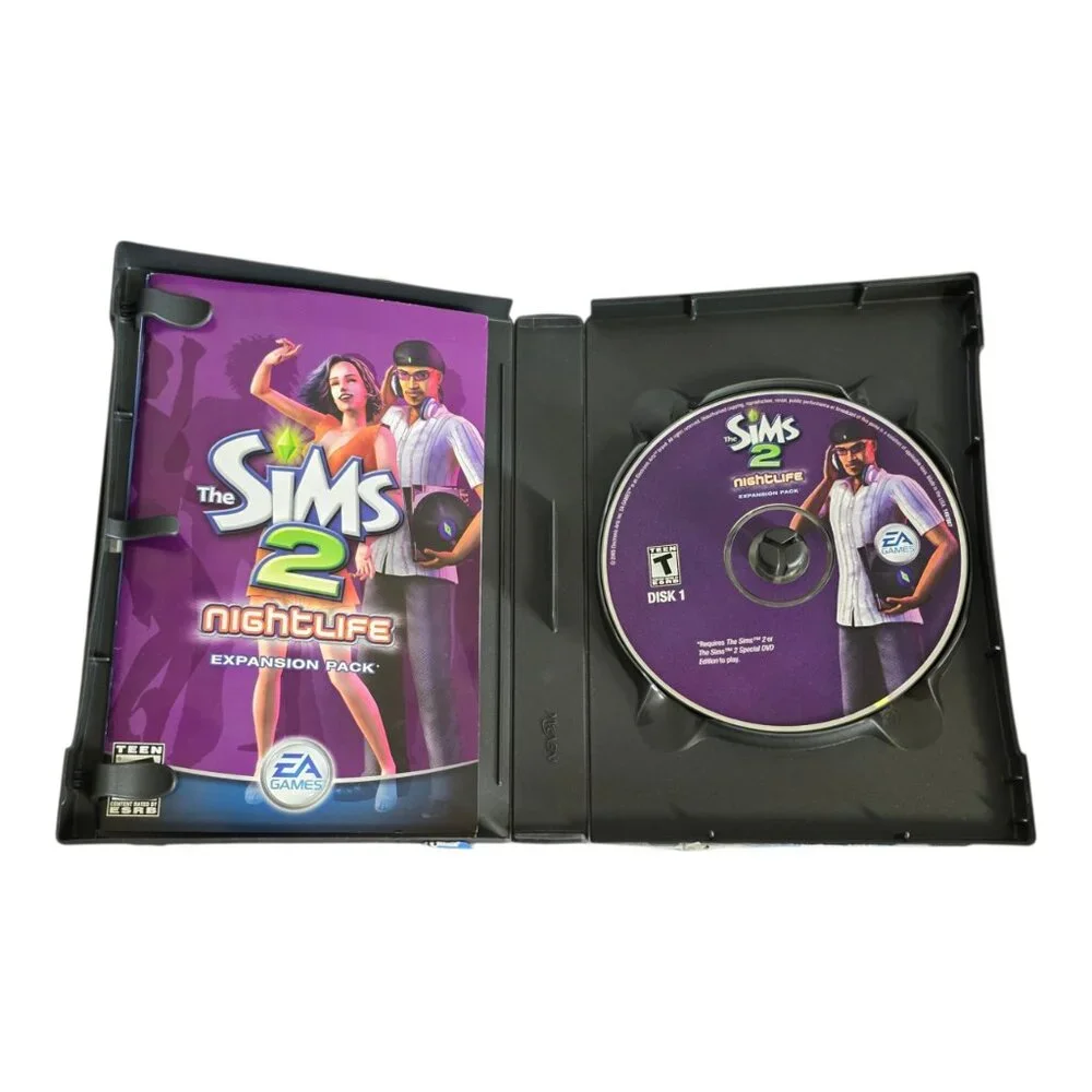 The Sims 2: Nightlife Expansion Pack for PC (Windows, 2005) CIB Complete!